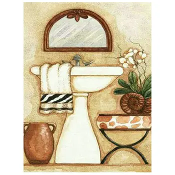 

5D Diamond Painting Cross Stitch Washbasin Pattern DIY Needlework Kit For Rhinestone Mosaic full Square Diamond Embroidery icon