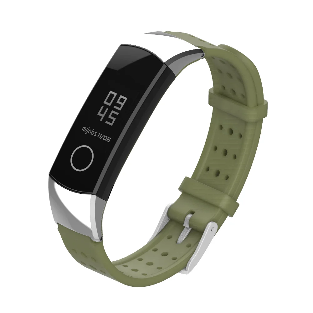 Mijobs ремешок для huawei Honor Band 4 Smart силиконовый браслет-повязка для Honor Band 4 умные часы с ремнем аксессуары