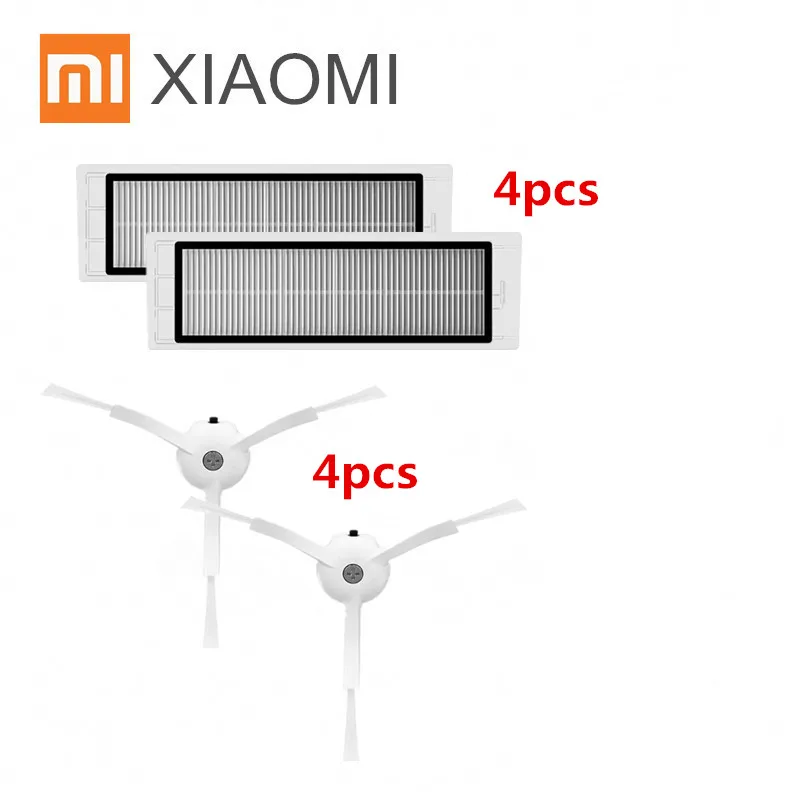 Робот Пылесосы для автомобиля часть hepa фильтр * 4 шт., боковая щетка * 4 шт. для Xiaomi mijia/Xiaomi roborock S50 roborock 2