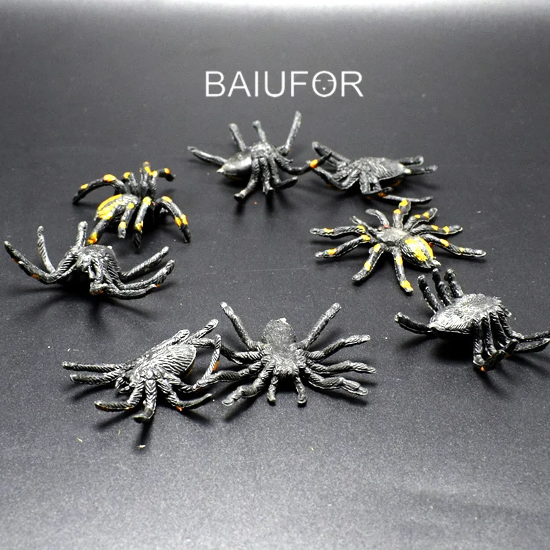 BAIUFOR миниатюры имитируют ПВХ насекомых паук муха таракан Скорпион сороконожка страшная игрушка Хэллоуин День Дурака