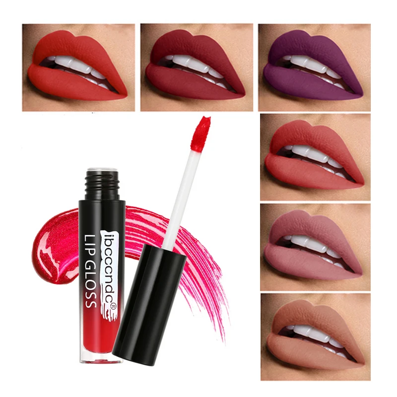 

3ml Matte Moisturizer Lips Glaze Long Lasting Wterproof Matt Liquid Lip Gloss Moisturizer Lipstick Makeup Lip Cosmetic 1 Piece