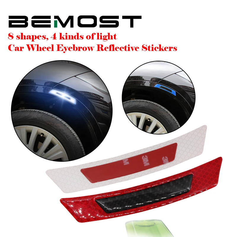 

BEMOST For Geely Vision MK1 MK2 EC7 EC7-RV SUV-GX7 Car Wheel Rim Eyebrow Reflective Warning Strip Protective Stickers Styling
