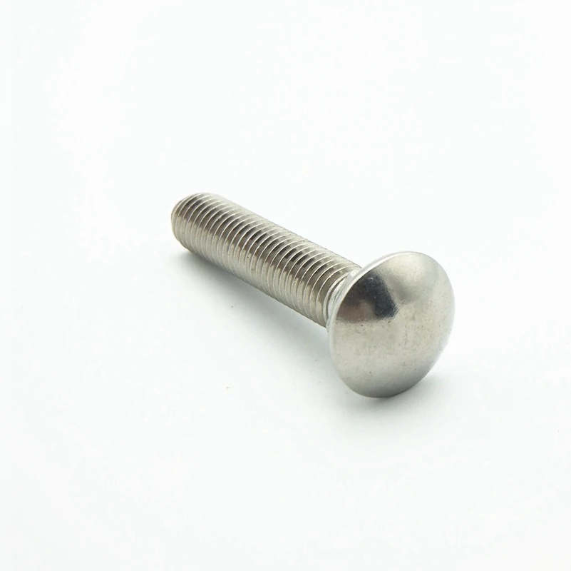 5PCS M6 304 Stainless Steel Metric Thread Carriage Bolt Coach Bolt Big