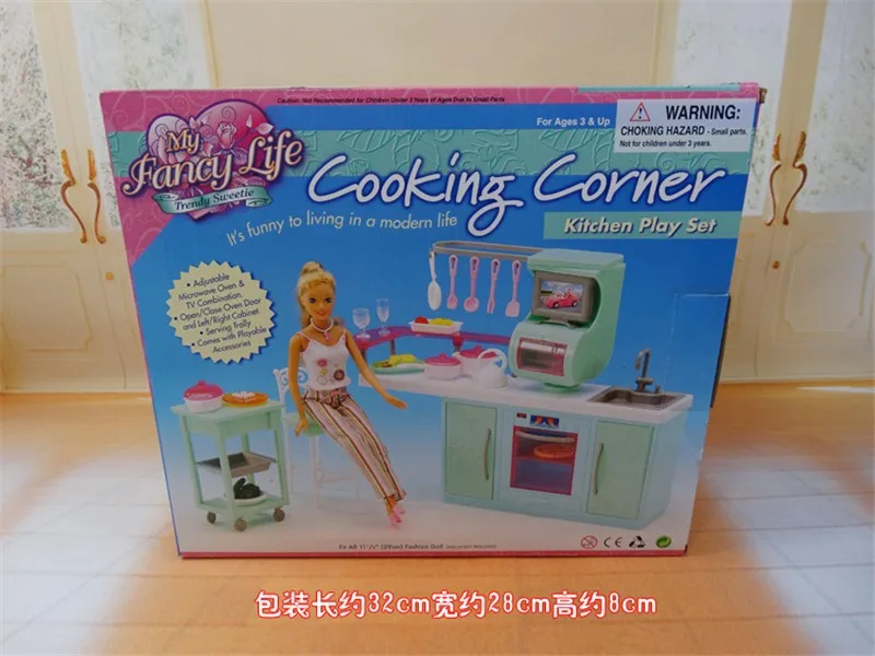 NEW FANCY LIFE DOLL HOUSE FURNITURE Cooking Corner Kitchen Playset 2816 