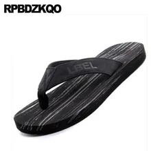 Обувь Мужские сандалии летние наружные воздухопроницаемый слайды черный повседневная домашние тапочки кожа мягкий люди воды дизайнер надевать Шлепанцы