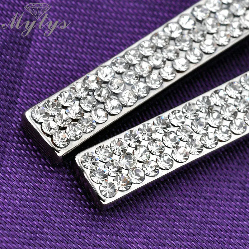 Mytys Женская модная палка серьги из сплава GP E611 E612|crystal drop earrings|crystal earringscrystal earrings |