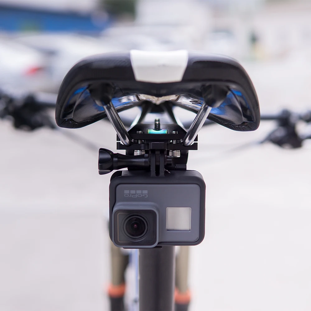 MTB дорожный велосипед запчасти седло Gopro Крепление велосипед Велоспорт Спортивная камера стабилизатор держатель для сиденья клип