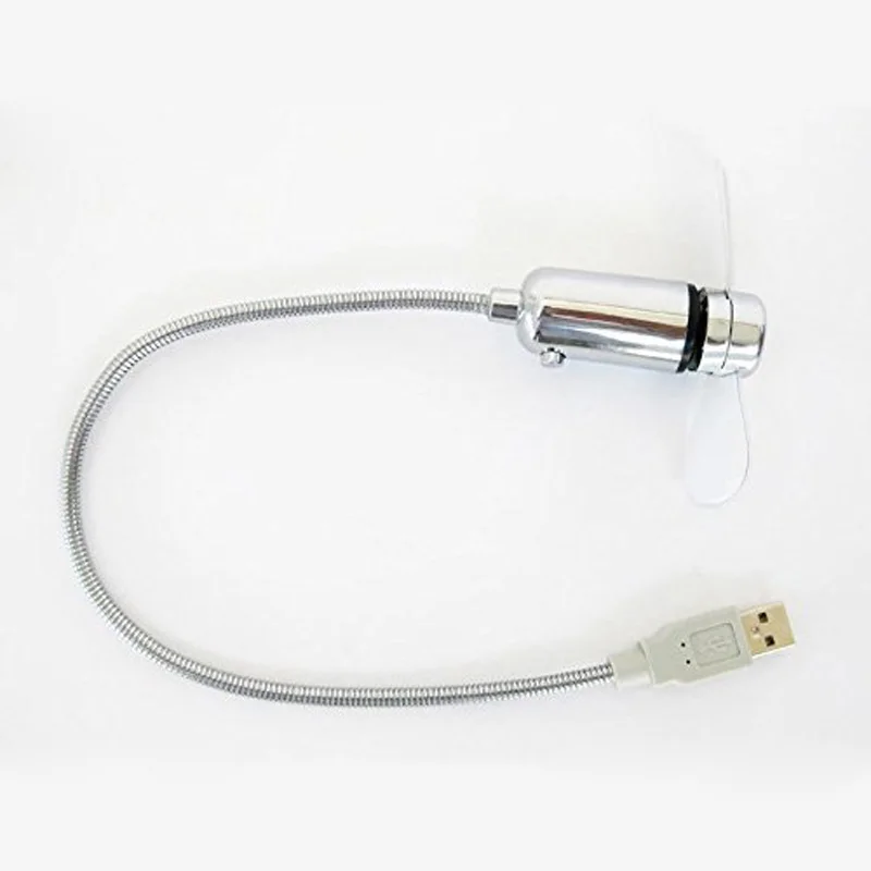 Гибкий мини USB светодиодный охлаждающий мигающий температурный вентилятор для