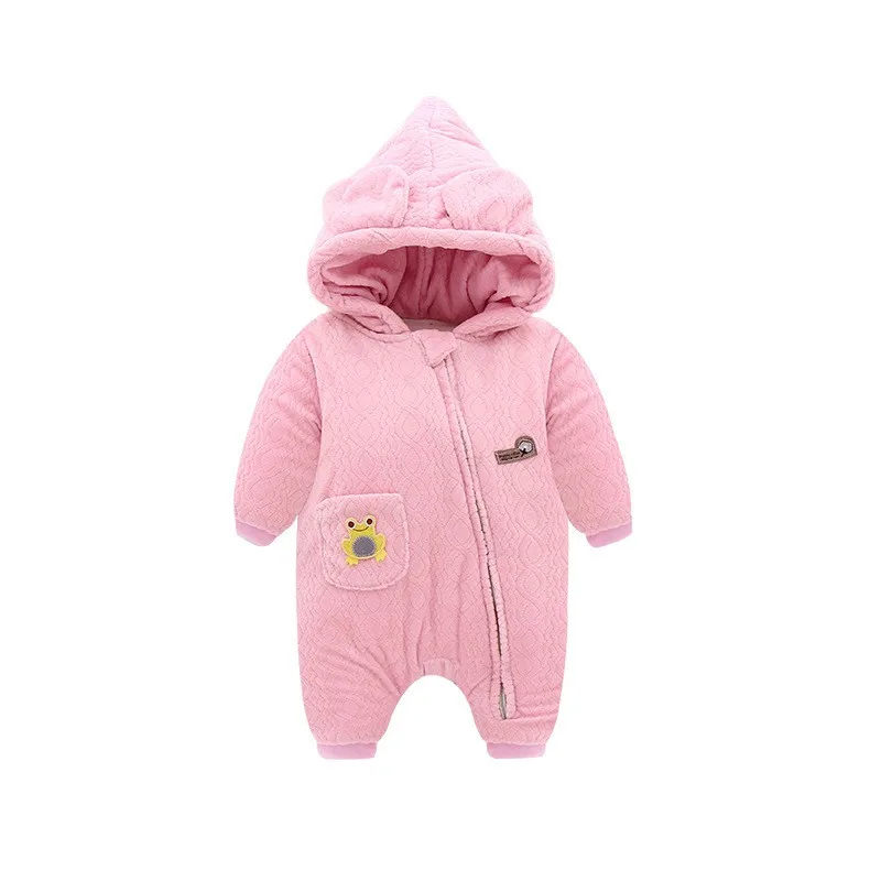 COOTELILI Winter Fleece Velvet Newborn Baby Clothes 100% COTTON Warm Infant Clothing Baby Boys Girls Rompers Baby Costume  (1)