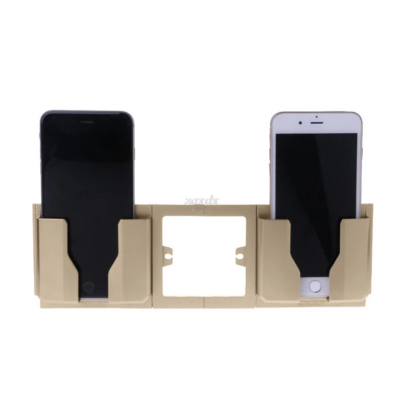 

Fashion Wall Shelf Stand Mount Support Wall Phone Holder Home Charging Storage Box Stand Bracket Mobile Phone Holder NOV30