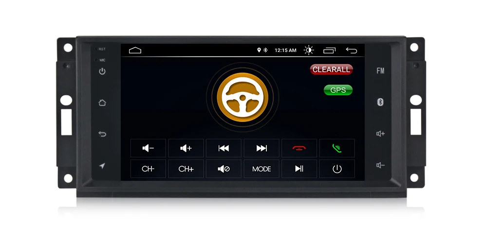 Perfect Navifly Android 8.1 Car dvd player GPS Navigation for Jeep Grand Cherokee 2009 2008 2010 Wrangler Compass Dodge Chrysler Map BT 11