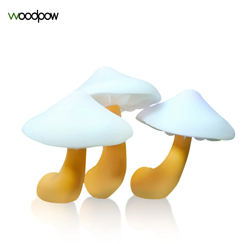 Woodpow милые грибные Светодиодные ночные светильники датчик света атмосферная