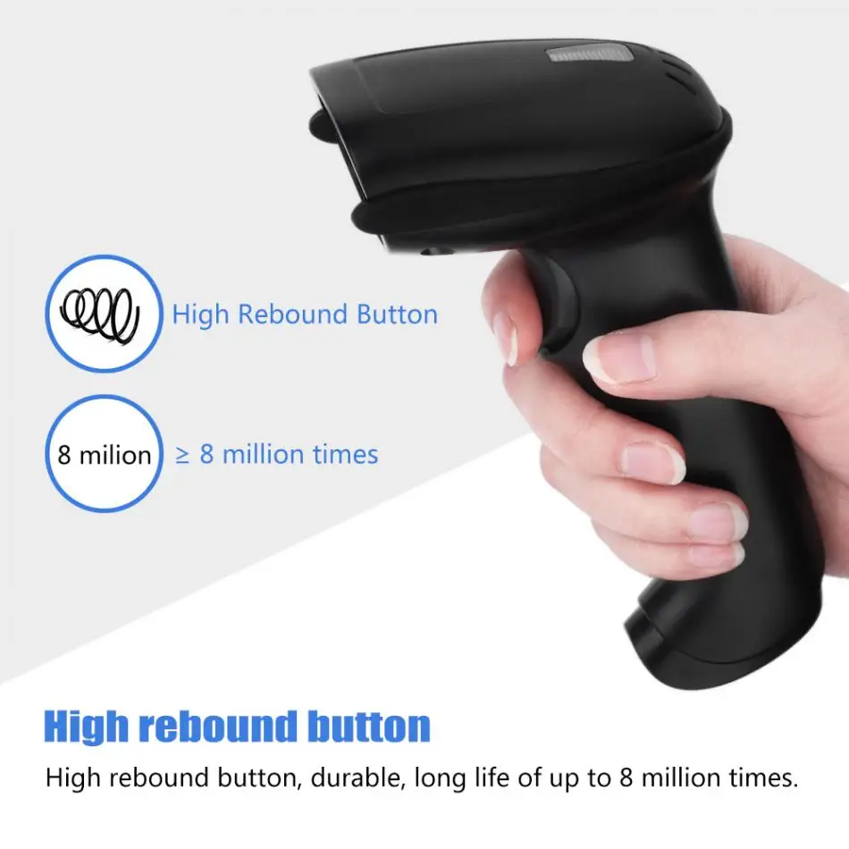 Handheld sem Fio Reader para Android Barcode Scanner Iso Windows Computador - Telefone Frete Grátis Usb 2.4g 1d 3 Scanner Reader para Android ISO Windows Computador Telefone frete grátis