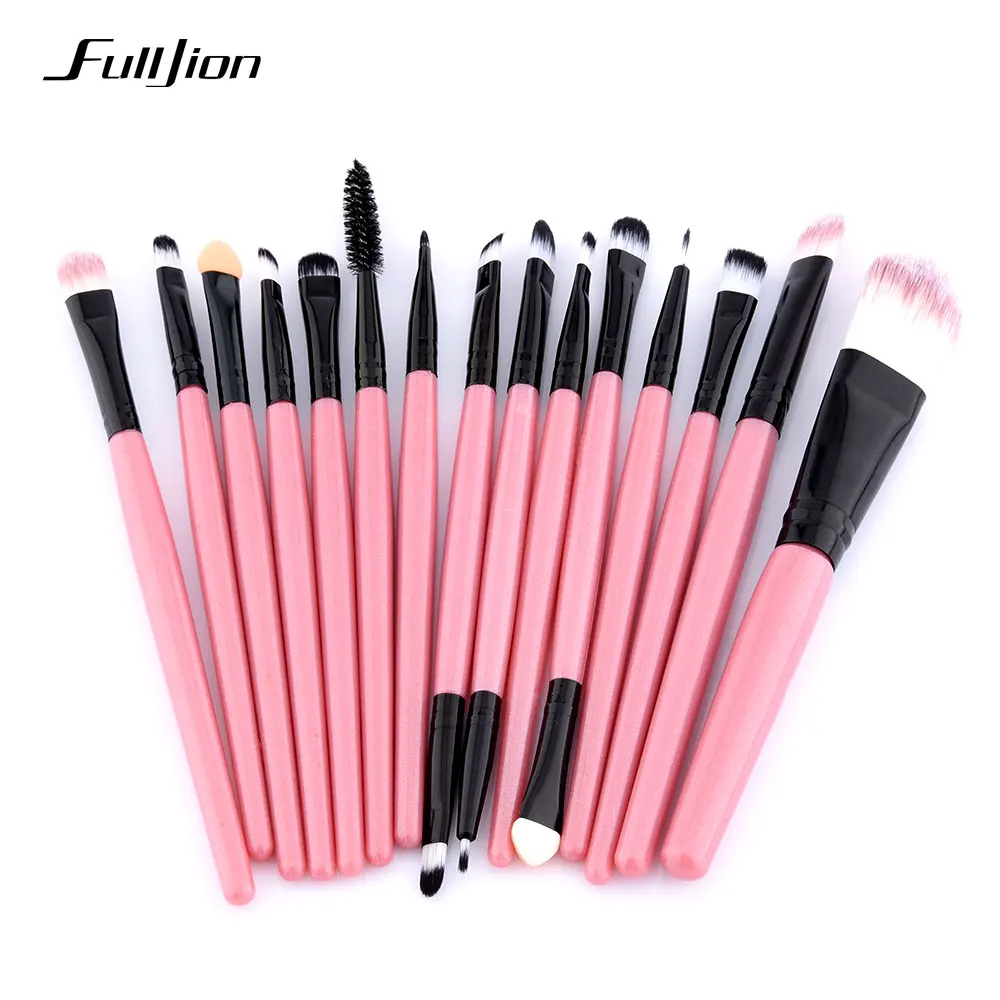 Pro 1/15pcs Makeup Brush Set Eyeshadow Eyeliner Lip Eye Brushes Set