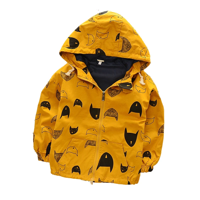 2017 Boys Jackets Kids Autumn Clothes Baby Boys Cute Fishes Coats