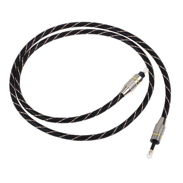 Ultra Thin Toslink to Mini Toslink Digital Optical SPDIF Audio Cable, 2M  (6.56 ft.)