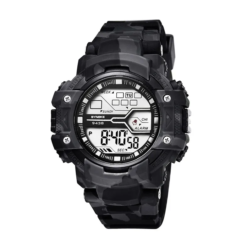 SYNOKE brand men sports watches Function Military Watch LED Digital Dual Movement Wristwatch Clock relojes hombre O29#N (13)
