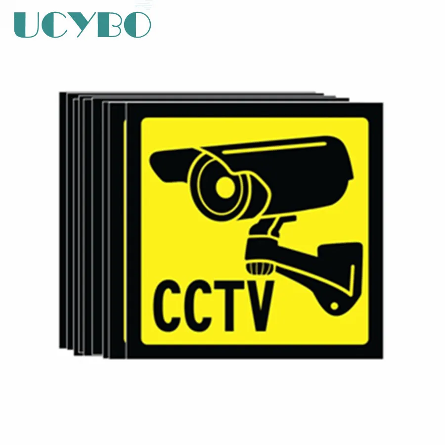 

40PCS Warning Sign Decal Sticker for CCTV Security Surveillance Camera Sticker Warning Decal Signs