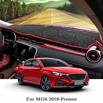 

QCBXYYXH For MG6 2018 2019 LHD Rose Pattern Dashboard Mat Protective Interior Photophobism Pad Shade Cushion Internal Accessory