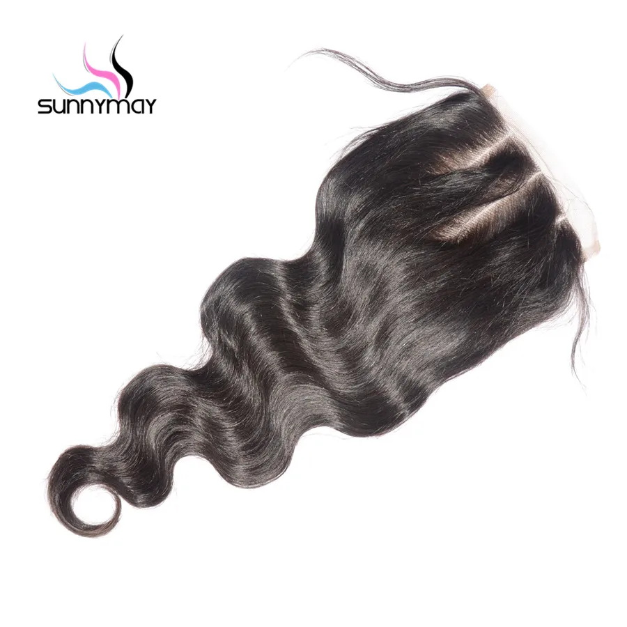 Sunnymay Brazilian Virgin Hair Body Wave 3 Part 5*5 Lace Closure Natural Hairline Bleached Knots With Baby Hair Free Shipping body-wave : image Sunnymay Brazilian Virgin Hair Body Wave 3 Part 5*5 Lace Closure Natural Hairline Bleached Knots With Baby Hair Free Shipping body-wave
