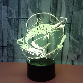 

New Fishing Carp 3d Lamp Remote Control Touch Switch 3d light Colorful Touch Desk Lamp 3d Colorful Nightlight