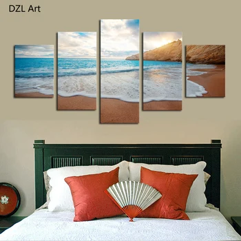 

5 Panels(No Frame) beautiful sea Modern Wall Decor Print on Canvas Oil Painting Canvas Painting for Christmas Gift