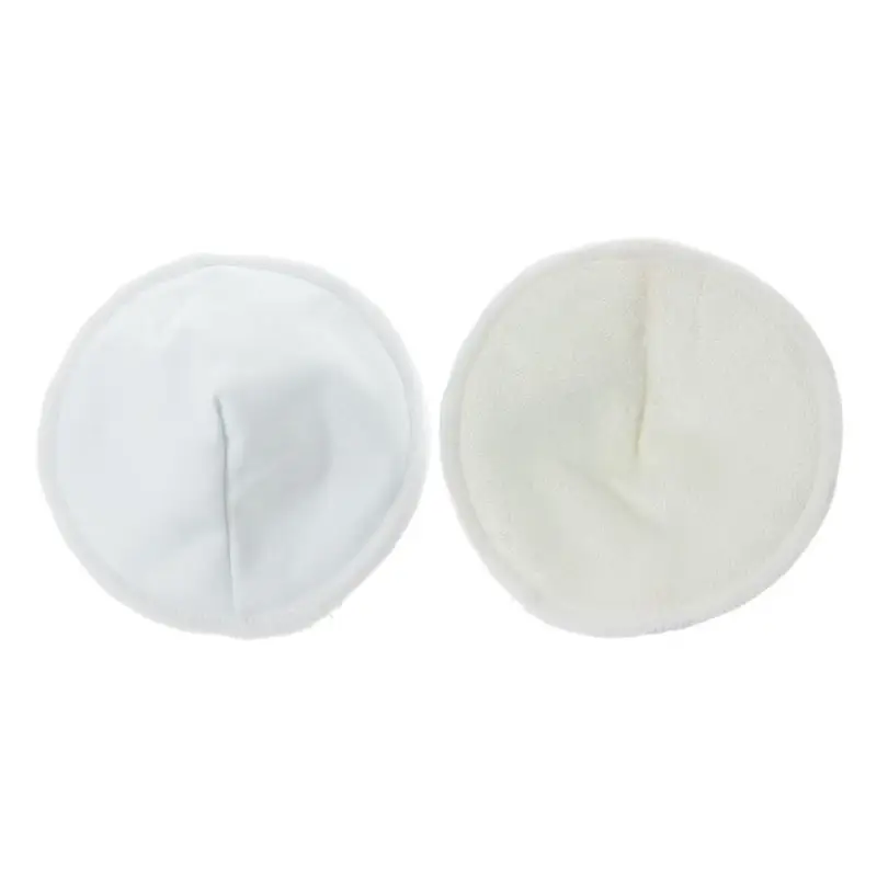 2 шт многоразовые органические бамбуковые подушечки для груди Моющиеся 3D чашечки Контурные подушечки для кормления мам Контурные подушечки для кормления ребенка Грудное вскармливание - Цвет: white