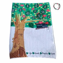 150*100 см Фланелевое детское памятное одеяло детское фото веха месяц одеяло цифровая печать кондиционер бланке