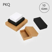 20 штук Малый/большой крафт Бумага настоящее поле для Одежда книги упаковке черный/белый Бумага коробка пользовательские крафт-Бумага подарок Коробки 5,19