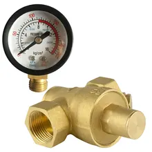 Регулируемые редукционные клапаны регулятор давления воды надежная латунь с манометром потока DN20 3/" разъем