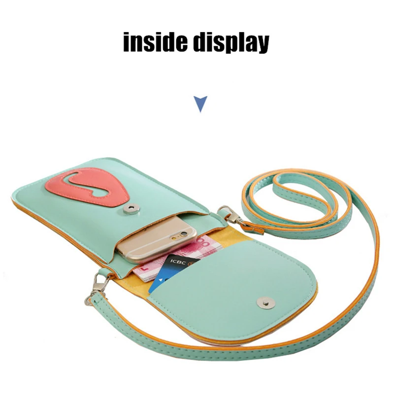 2018 أزياء بسيطة جلدية البسيطة الصغيرة المرأة حقيبة crossbody رسول حقيبة كتف حقيبة يد محفظة المحمول حامل هاتف يمكن تلمس!