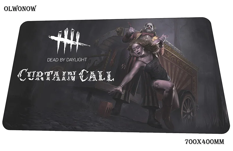 Dead by daylight коврик для мыши великолепный компьютерный коврик 70x40 см игровой коврик для мыши большая красочная клавиатура со встроенной мышью игры ПК геймер стол