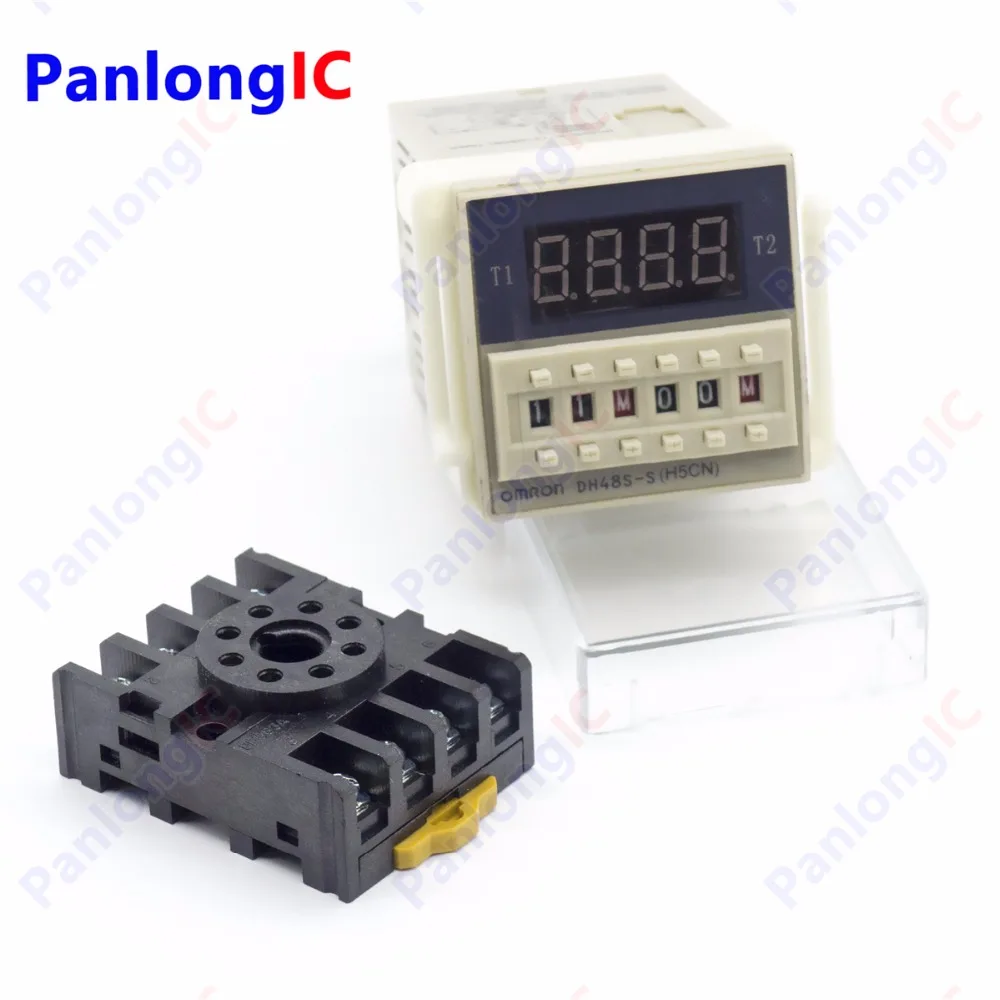Electronic 24V DC Programmable Double Time Delay Relay DH48S S Free