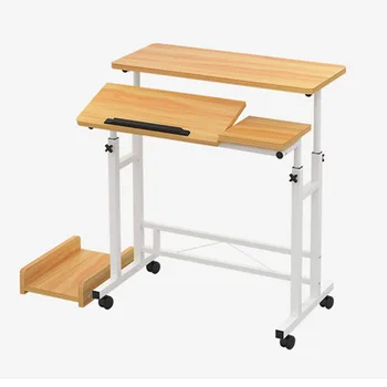 

Fashion Mobile Lifting Notebook Desktop Computer Desk Folded Adjustable Laptop Table Student Learning Desk Office Home Furniture