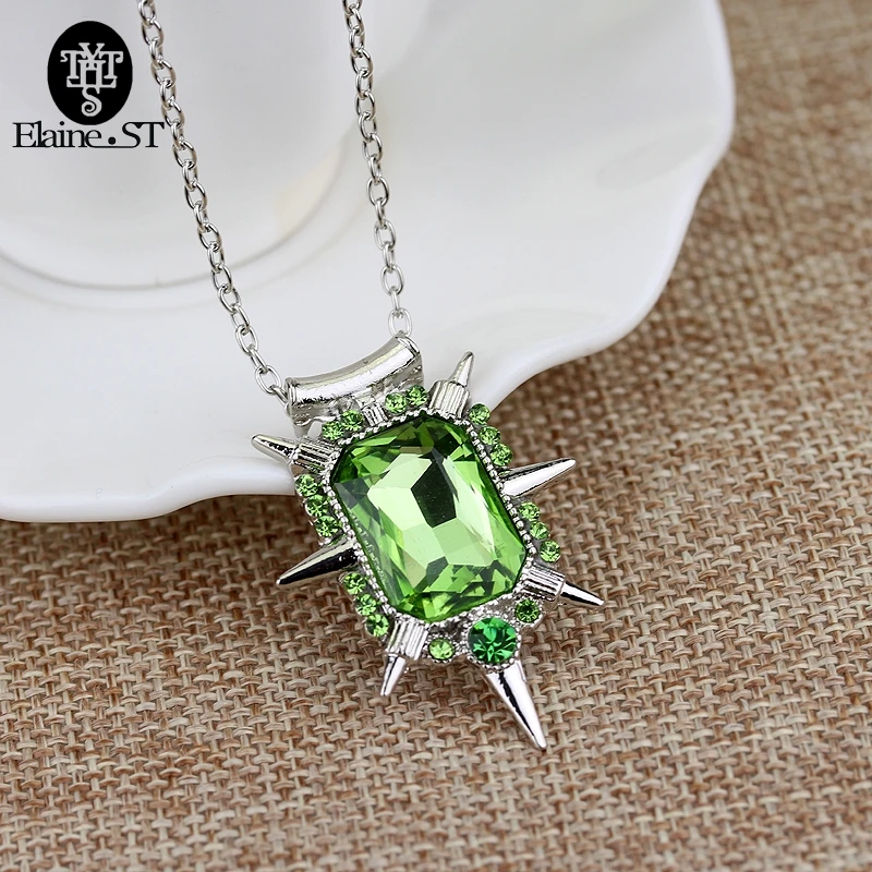 

Wholesale Fashion Jewelry Crystal Charm Once upon a time wicked witch Zelina Glinda necklace for Women Girls Party Accessories