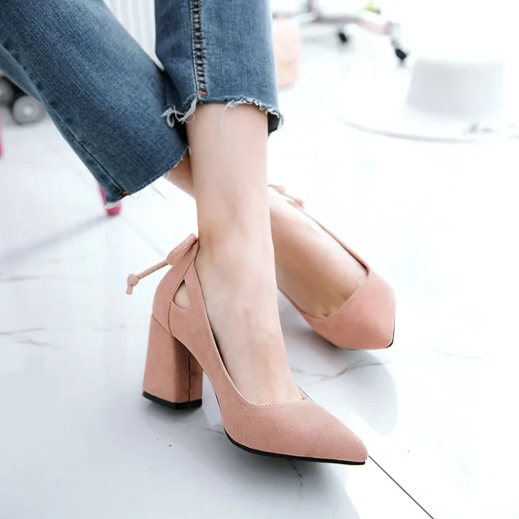 

Big Size 11 12 13 14 15 ladies high heels women shoes woman pumps High-heeled women's single shoes with shallow pointed mouth
