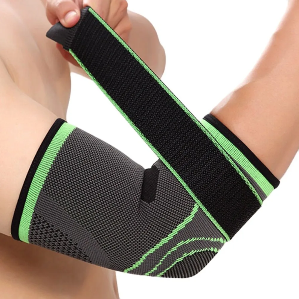 

2019 Breathable Design Bandage Elbow Pads Protector Sport Elbow Guard Sport Basketball Exercise Safety Elbow Support Elbowbands