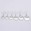 10pcs 10-25mm Earring Hook Blank Setting Cabochon Tray Bezel Pendant Ear Base For DIY Glass Cameo Jewelry Making Findings ► Photo 3/6