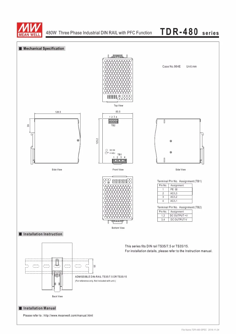TDR-480-SPEC-4