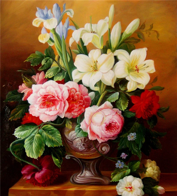 DIY Diamond Painting Cross Stitch flower lily Resin Needlework Home Decor Full Rhinestone Mosaic Embroidery | Дом и сад