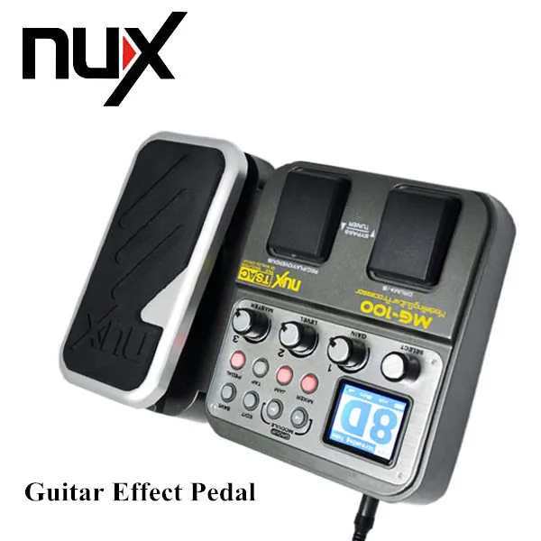 NUX MG 100 Modeling Guitar Processor Guitar Effect Pedal Drum Tuner