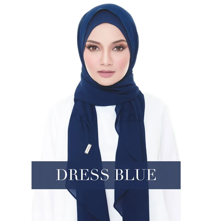 Модный мусульманский хиджаб капот шифоновая абайя Jilbab шапки головной платок Femme