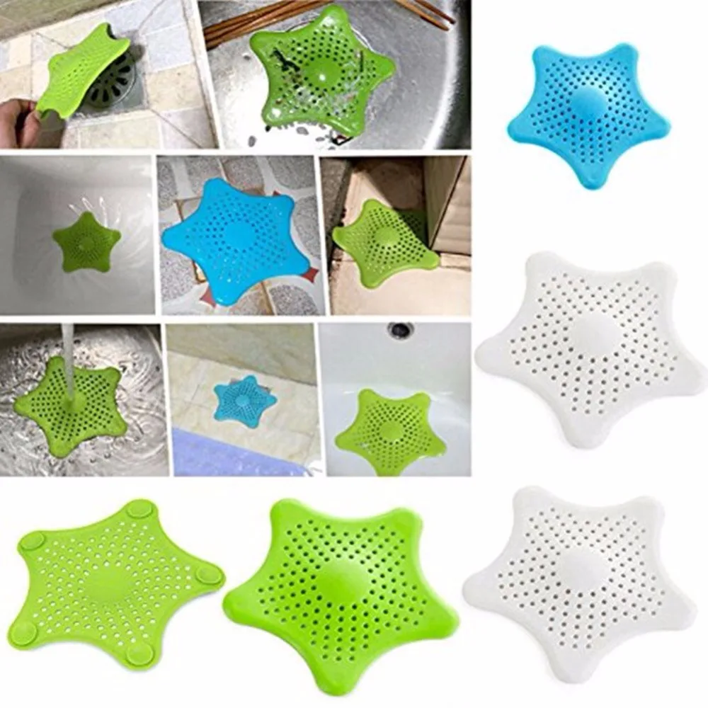 Creative Star Sewer Outfall Strainer Bathroom Kitchen Sink Plug Anti