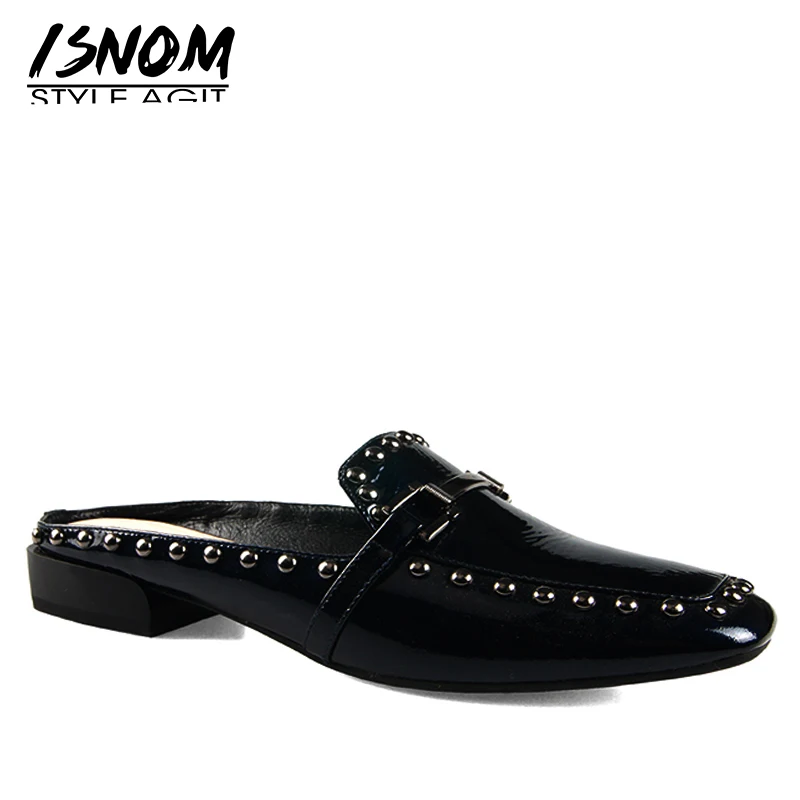 square low heel slides