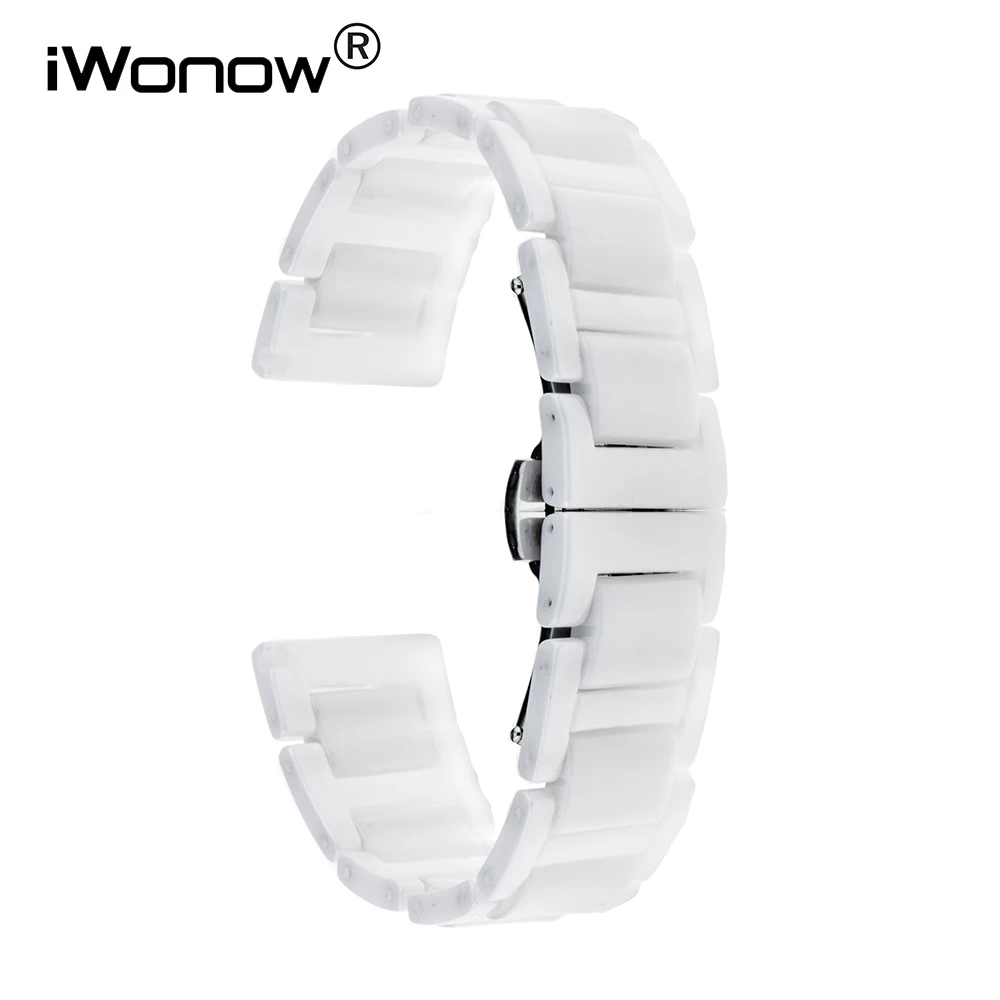 Ремешок керамический 18 мм для Huawei Watch 1st / Fit Honor S1 Asus ZenWatch 2 Women 1 45 ''WI502Q с