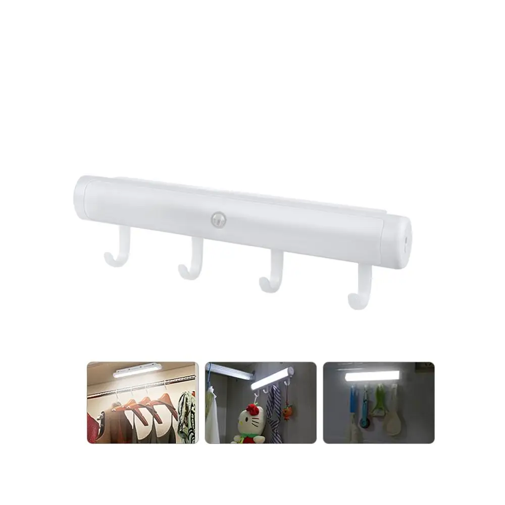 3Motion Sensor LED Cabinet Night Light Smart Battery Operated Wall Lamp Baby Sleeping WC Bedroom Toilet Bathroom Kitchen Lights