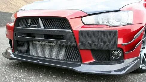 2008-2012 Mitsubishi Lancer Evolution EVO X Varis Style Front Lip CF (9)