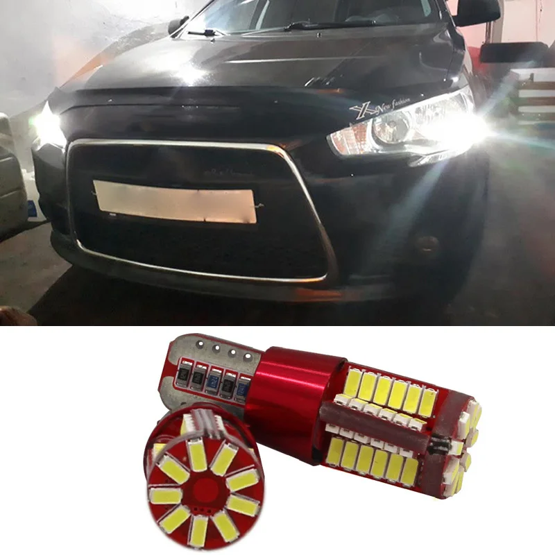 Светодиодные габасветильник тные огни Canbus T10 W5W 57 SMD 3014 для автомобилей Mitsubishi Outlander