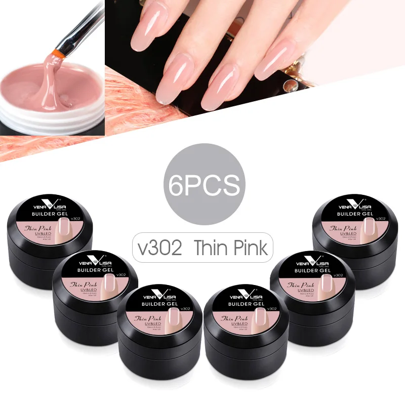6pcs 302 Новые продукты гель для ногтей CANNI гели для наращивания ногтей толстый строительный гель натуральный камуфляж УФ гель 15 мл Маникюр led - Цвет: 6pcs 302