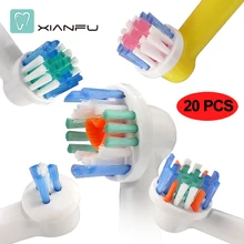

20PCS electric toothbrush Replacement Brush Heads For Braun Oral B D12,D16,D29,D20,D32,OC20,D10513, DB4510k 3744 3709 3757 D19